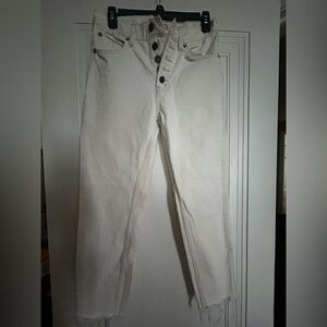 Free People Off-White Skinny Jeans